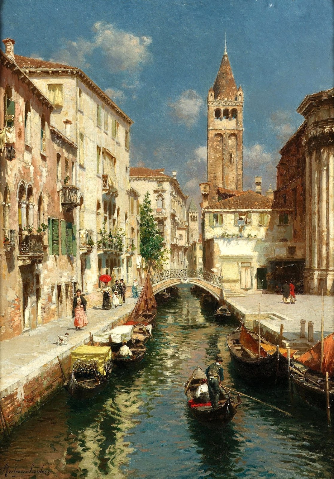 Gondolas on a Venetian backwater